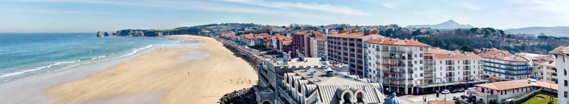Bord de mer à Hendaye avec vue sur l’océan Atlantique