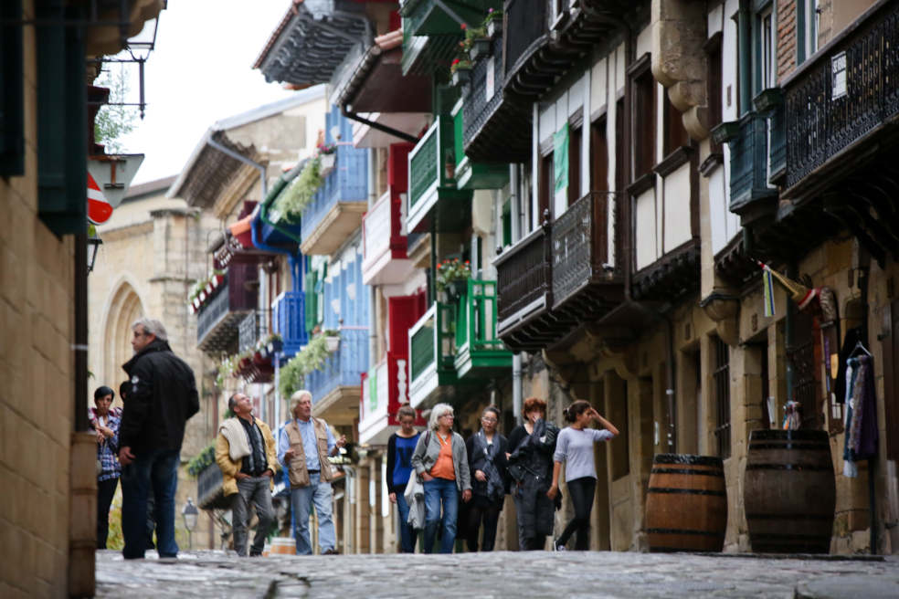 les maisons colorées de Fontarrabie