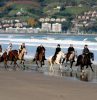 horseback riding beach hendaye