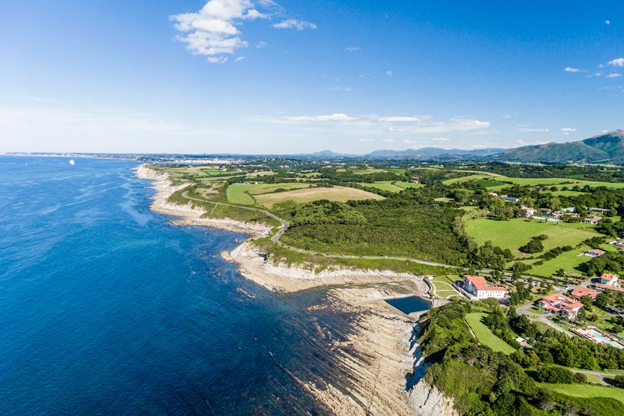 Vue panoramique sur la Corniche basque