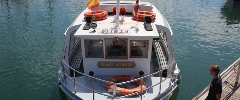 Le bateau Marie-Louise, navette maritime entre Hendaye et Fontarrabie
